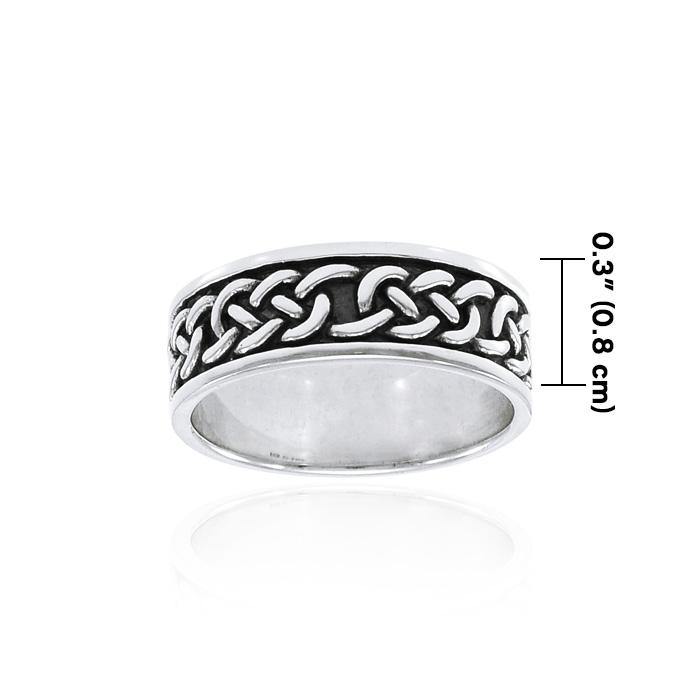 Celtic Knotwork Sterling Silver Ring TRI1359