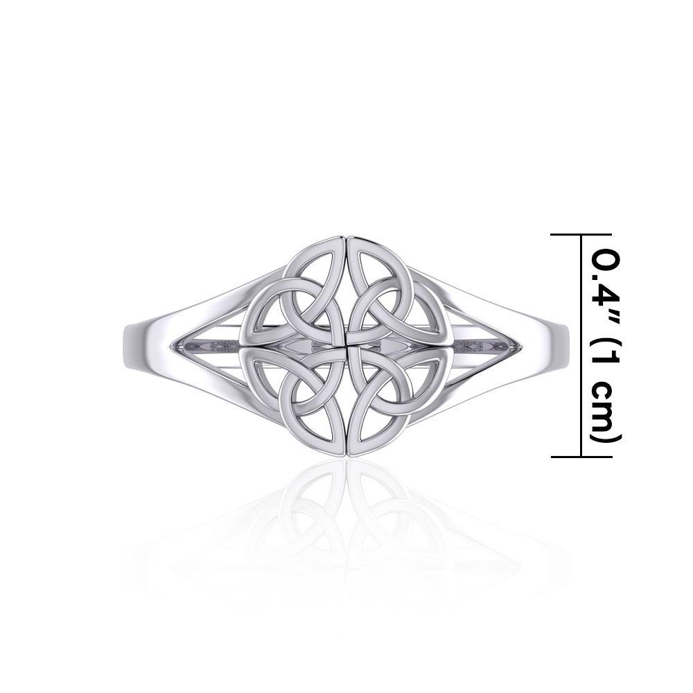 Celtic Knotwork Sterling Silver Ring TRI399