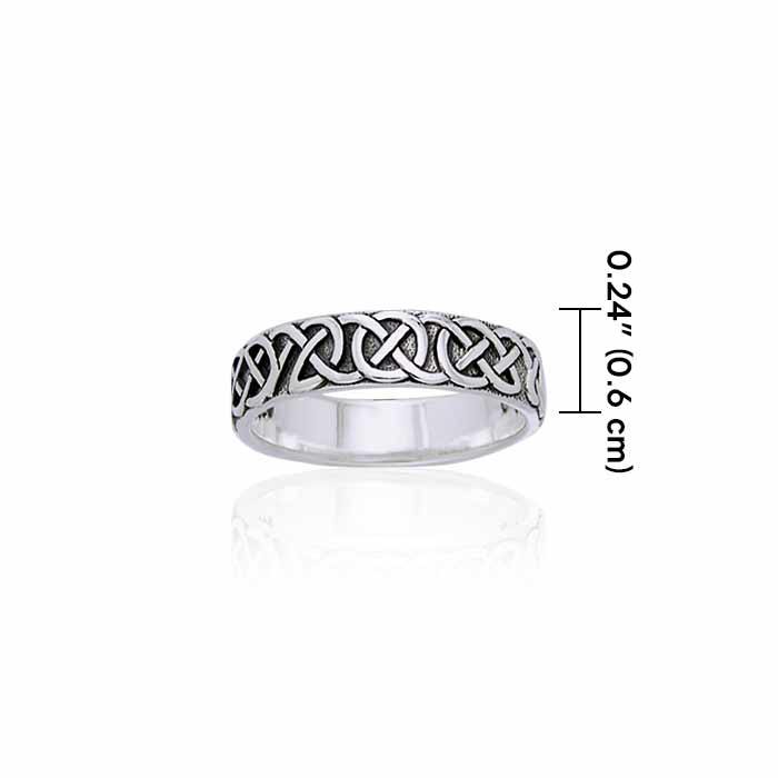 Celtic Knot Sterling Silver Ring TRI883