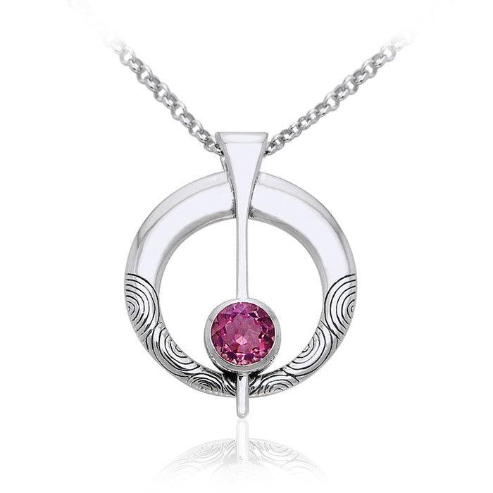 Danu Silver and Gem Celtic Thistle Set TSE150