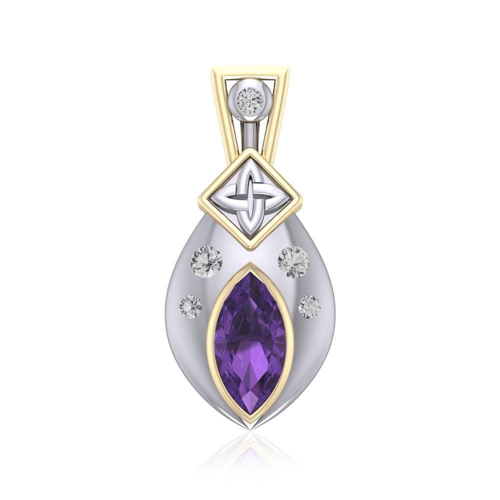 Celtic Quaternary Knot Sterling Silver Pendant MPD639