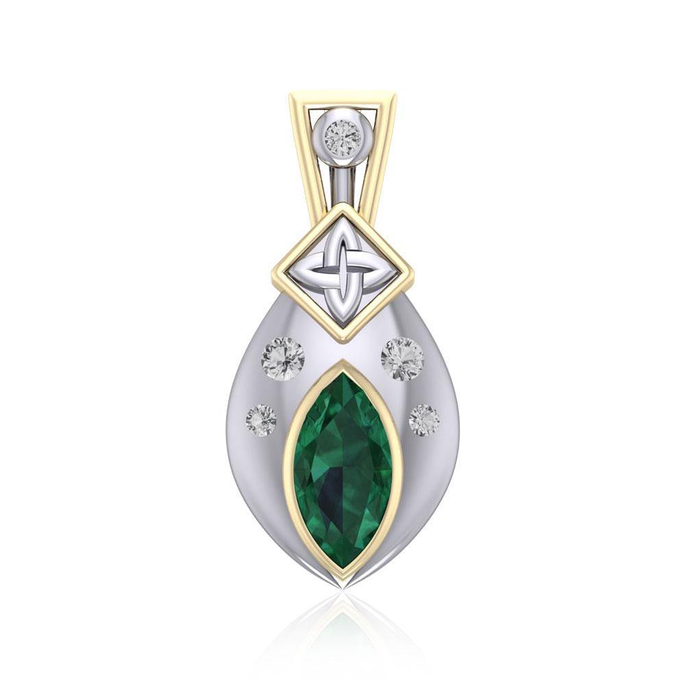 Celtic Quaternary Knot Sterling Silver Pendant MPD639