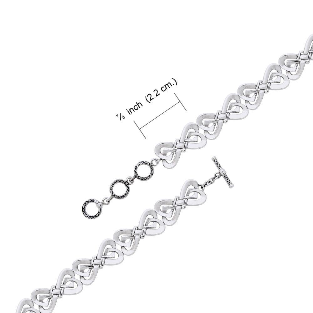 Danu Contemporary Celtic Knotwork Sterling Silver Bracelet TBL108