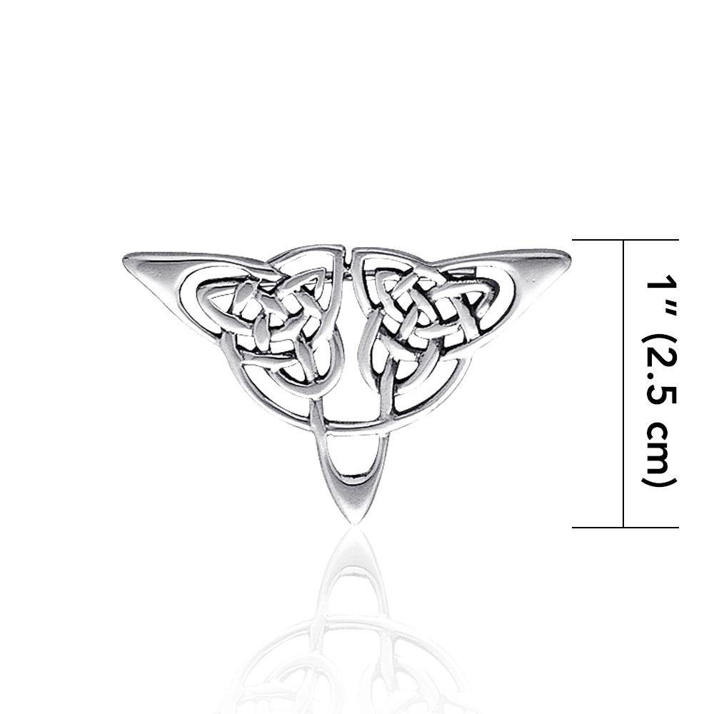 Celtic Knots Silver Brooch TBR020