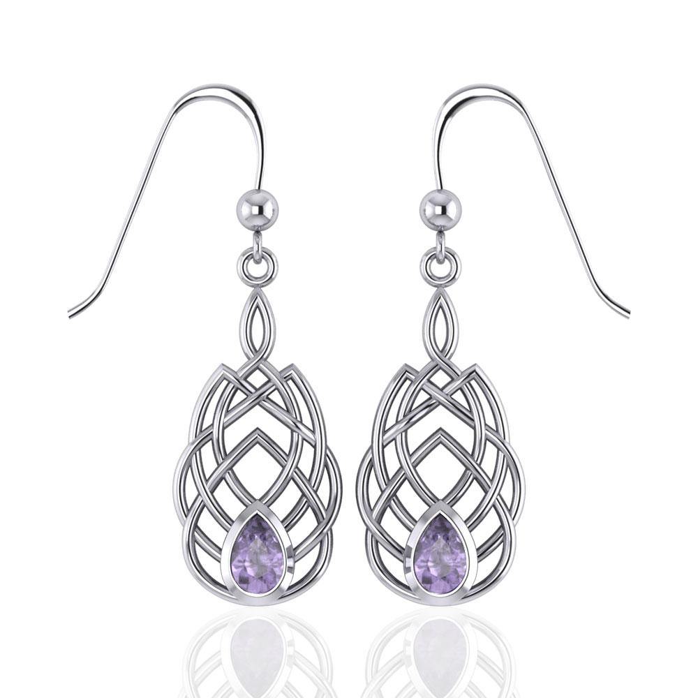 Celtic Knotwork Sterling Silver Earrings TE107