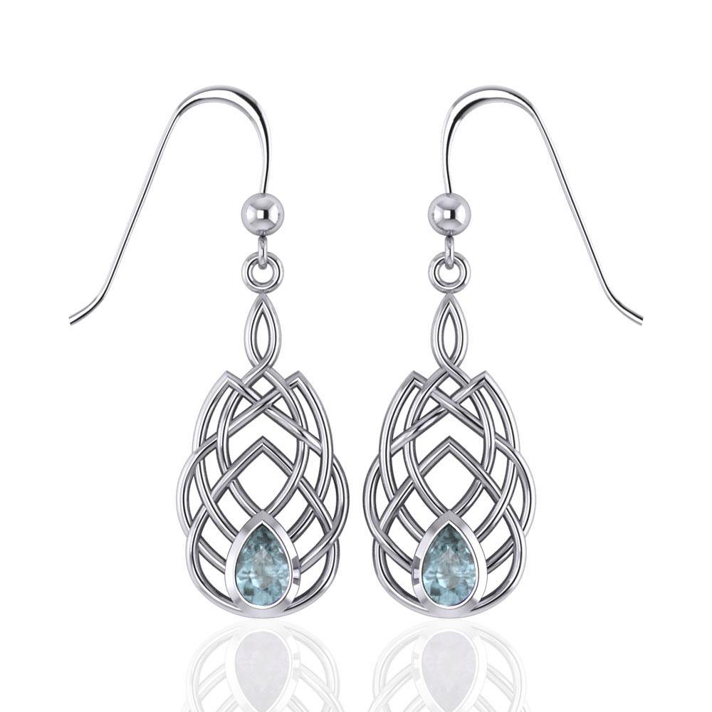 Celtic Knotwork Sterling Silver Earrings TE107