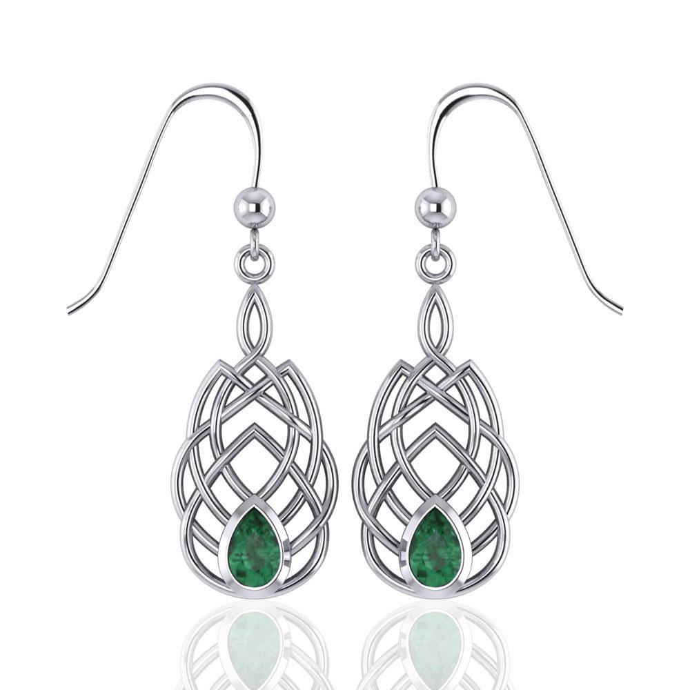 Celtic Knotwork Sterling Silver Earrings TE107