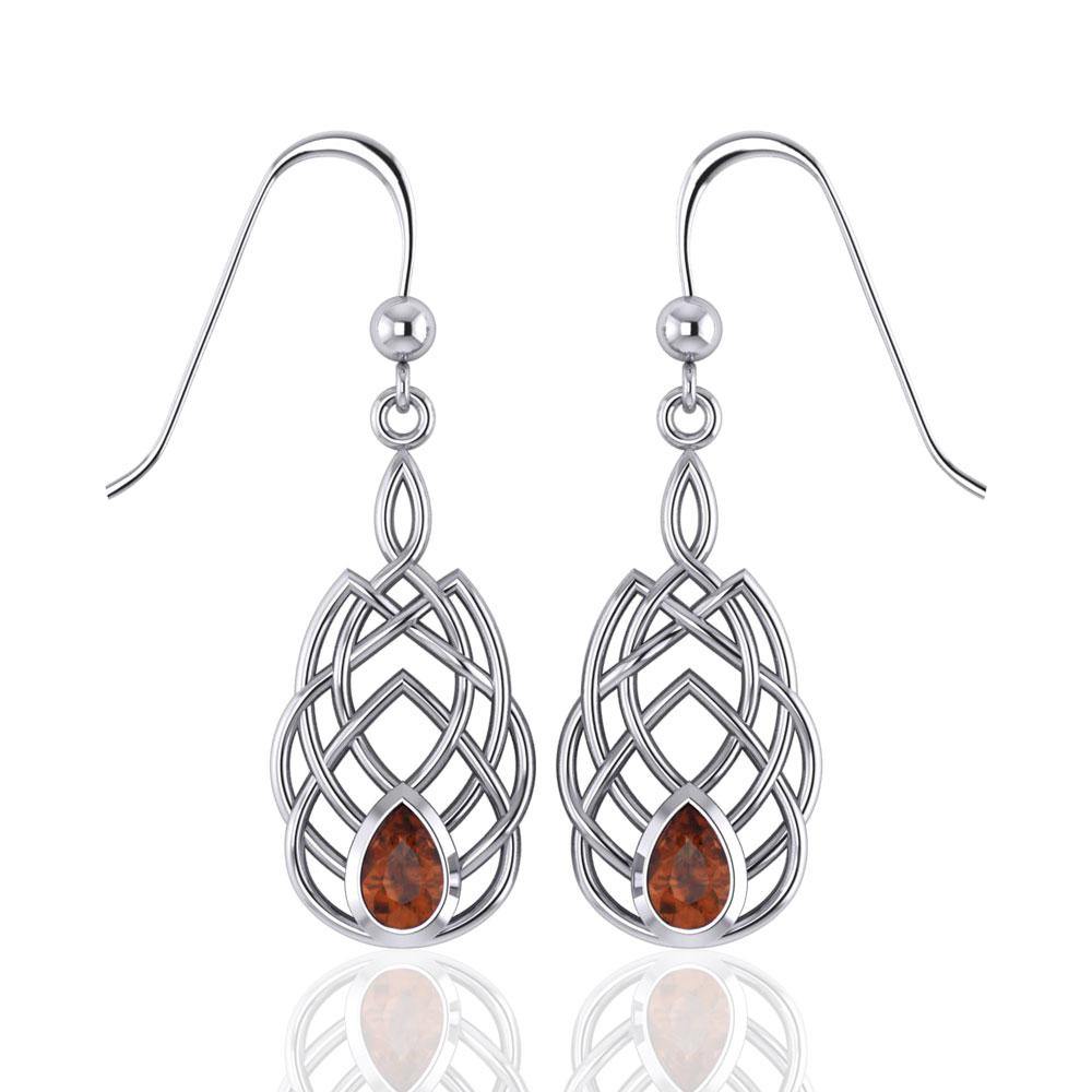 Celtic Knotwork Sterling Silver Earrings TE107