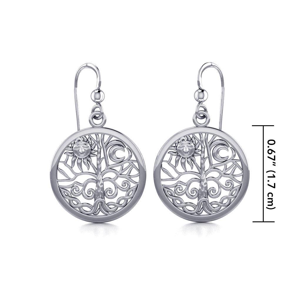 Celtic Tree of Life Silver Earrings TER060