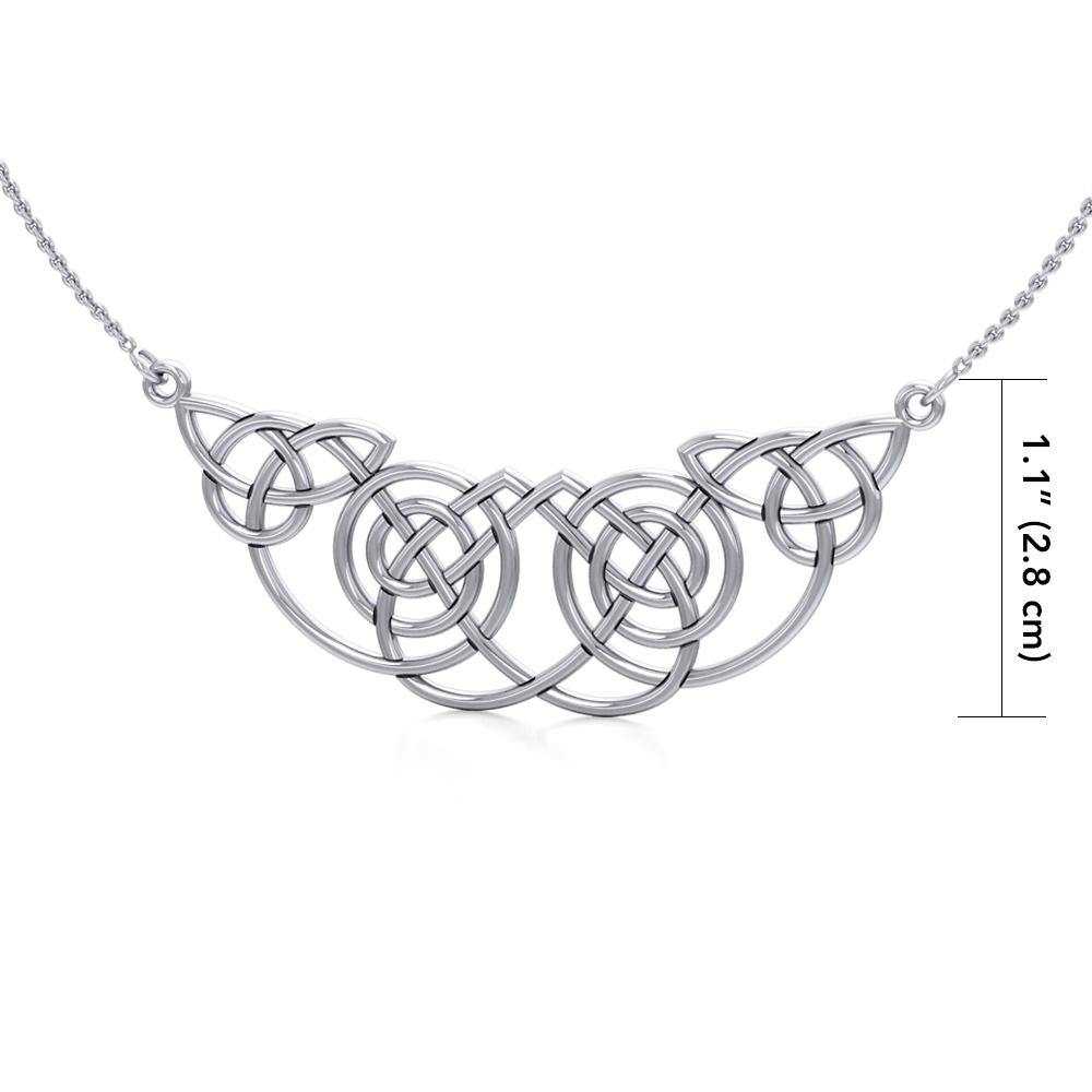 Celtic Knotwork Silver Necklace TN002