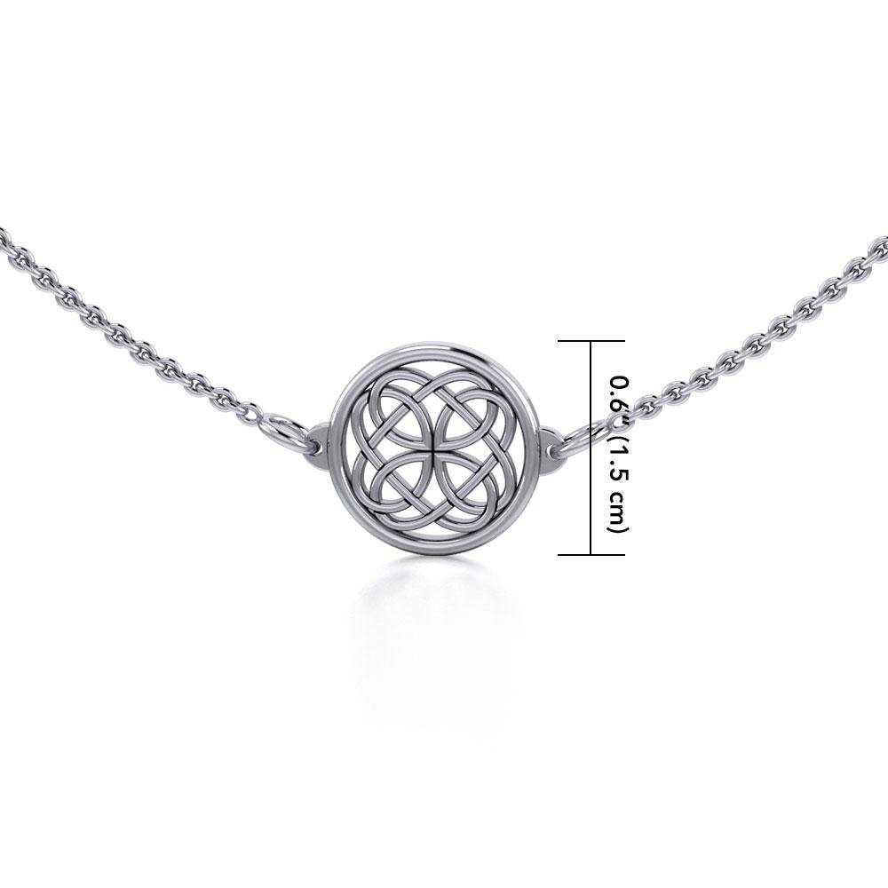 A timeless imprint of eternity ~ Celtic Knotwork Sterling Silver Necklace Jewelry TN010