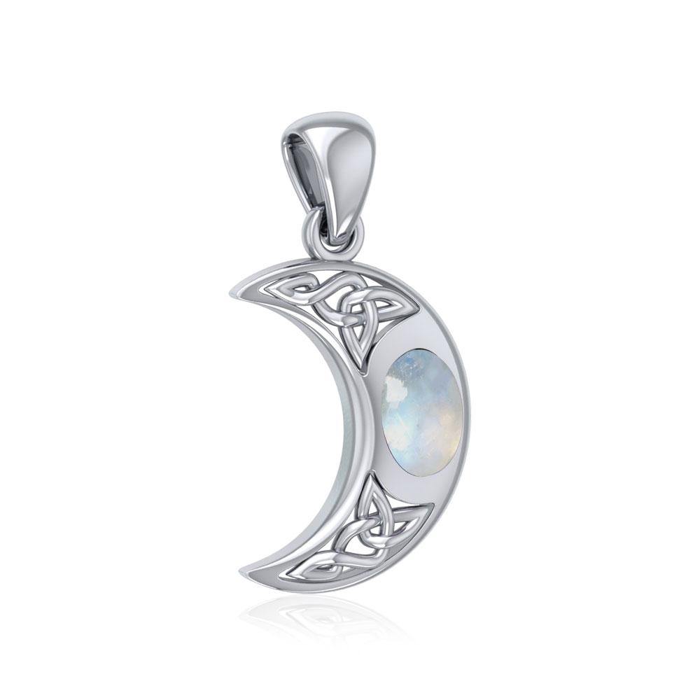 Blue Moon Celtic Sterling Silver Pendant TPD421