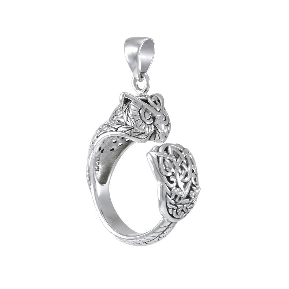 Sterling Silver Celtic Owl Pendant TPD4860