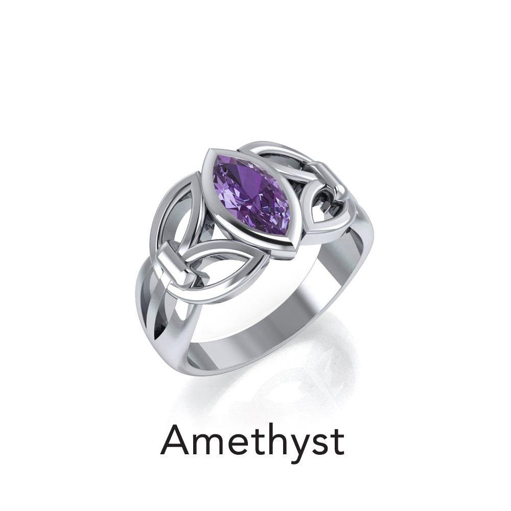 Celtic Knotwork Sterling Silver Ring TR1750