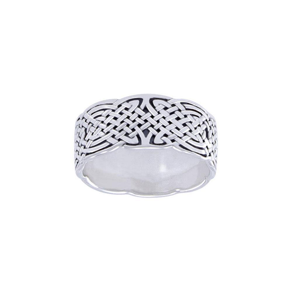 Celtic Knotwork Silver Ring TR671