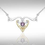 Modern Celtic Triskele Necklace MNC162