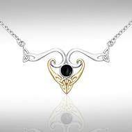 Modern Celtic Triskele Necklace MNC162