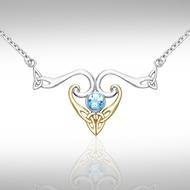 Modern Celtic Triskele Necklace MNC162