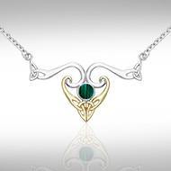 Modern Celtic Triskele Necklace MNC162