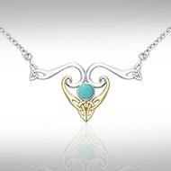 Modern Celtic Triskele Necklace MNC162