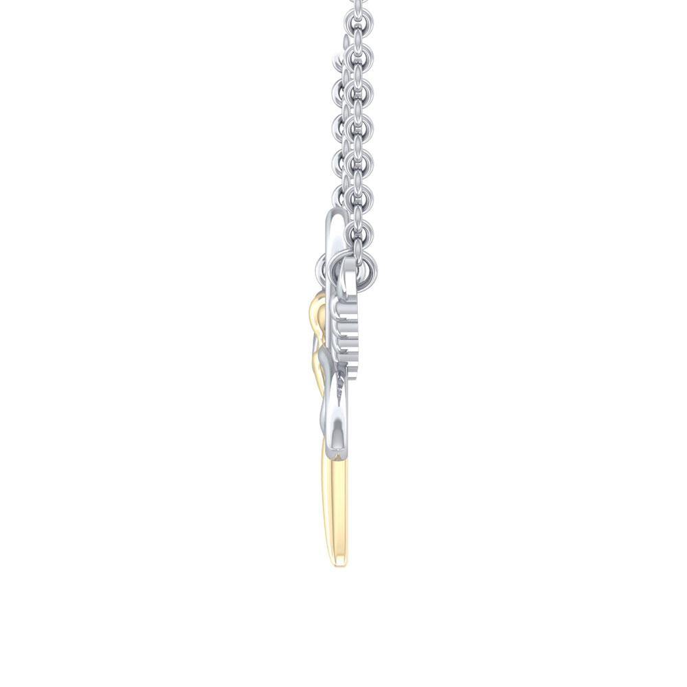 Celtic Trinity Angel Necklace MNC423P