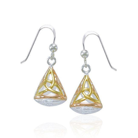 Celtic Triquetra Filigree Earrings OTE683