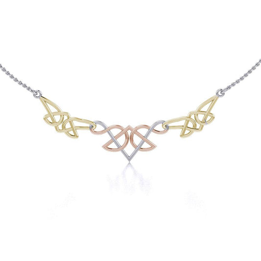 Celtic Knotwork Three Tone Necklace OTN003