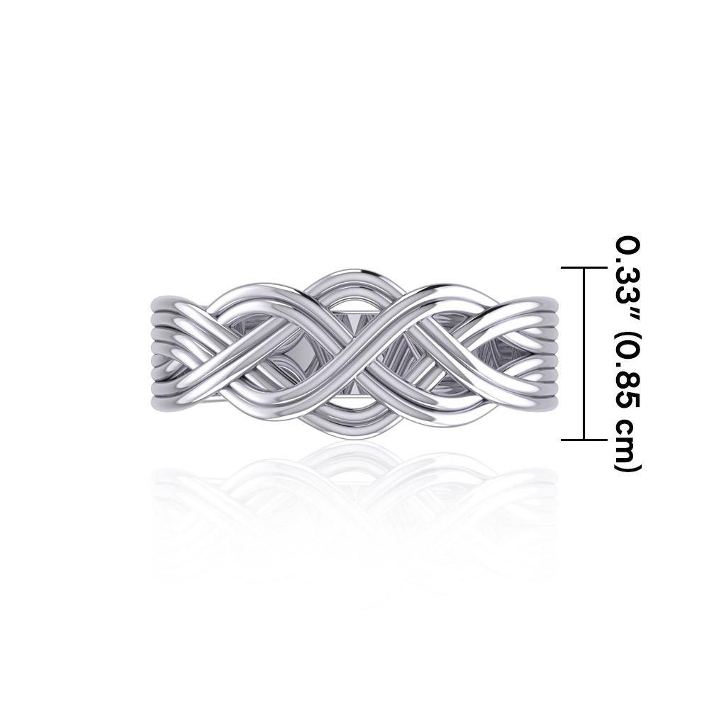 Banded Celtic Knotwork Ring SM226