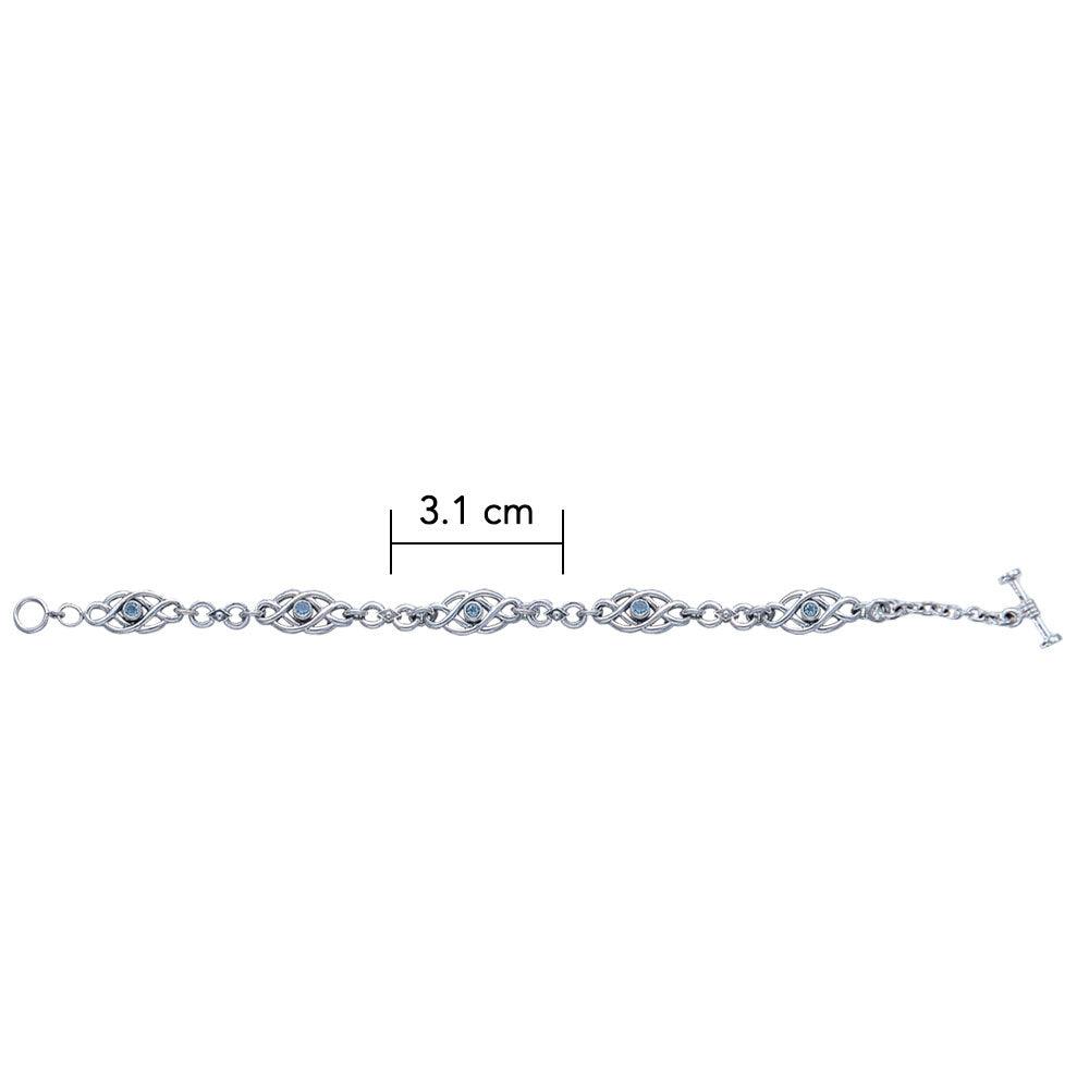 Celtic Knots Sterling Silver Bracelet TBG097