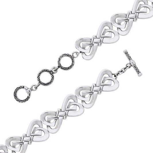 Danu Contemporary Celtic Knotwork Sterling Silver Bracelet TBL108