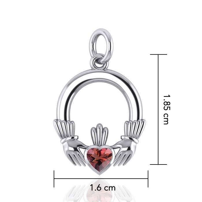 Celtic Claddagh Silver Charm TC318