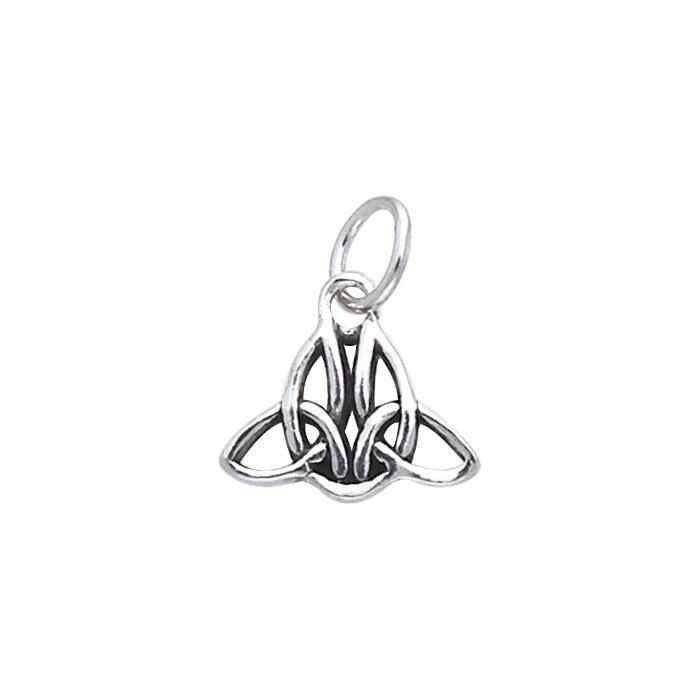Celtic Twin Trinity Knot Silver Charm TCM054