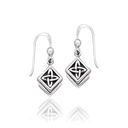 Celtic Knotwork Sterling Silver Earrings TE1128
