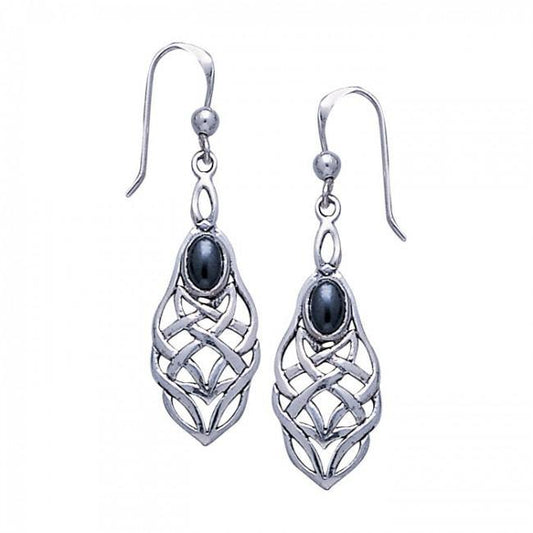 Celtic Knotwork Sterling Silver Earrings TE113