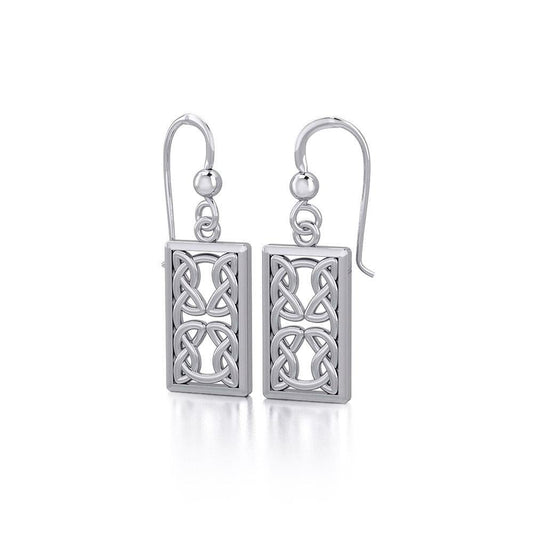 Celtic Knotwork Sterling Silver Earrings TE1169