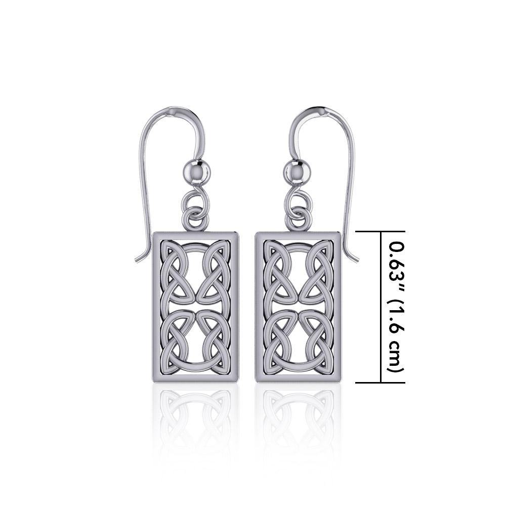 Celtic Knotwork Sterling Silver Earrings TE1169