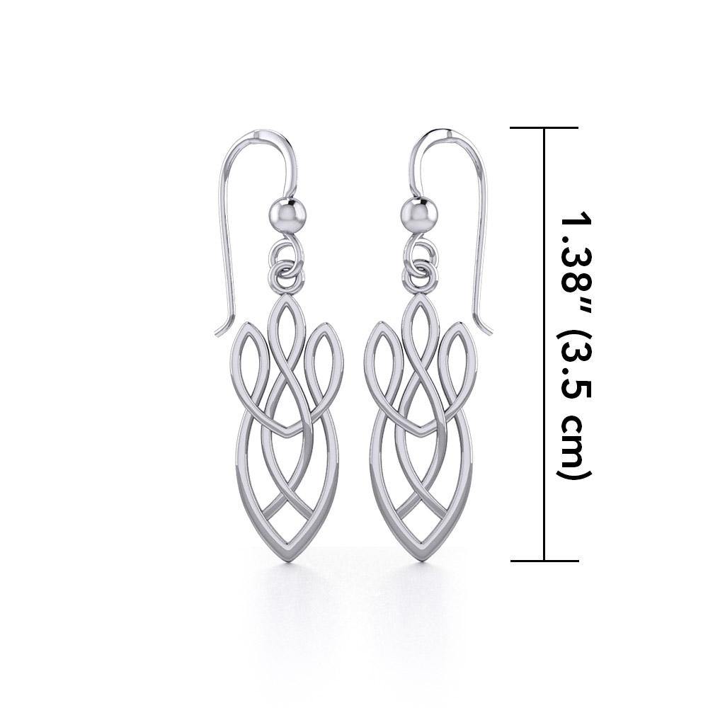 Celtic Knotwork Sterling Silver Earrings TE1196