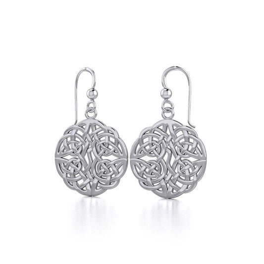 Celtic Knotwork Sterling Silver Earrings TE129
