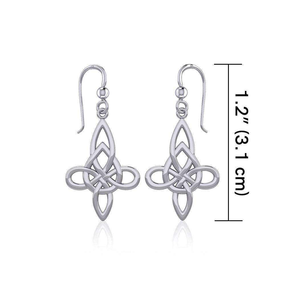 Celtic Knotwork Sterling Silver Earrings TE191