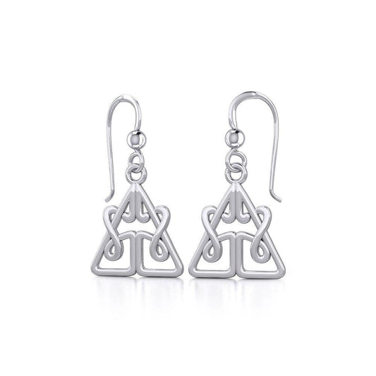 Celtic Knotwork Sterling Silver Earrings TE2061