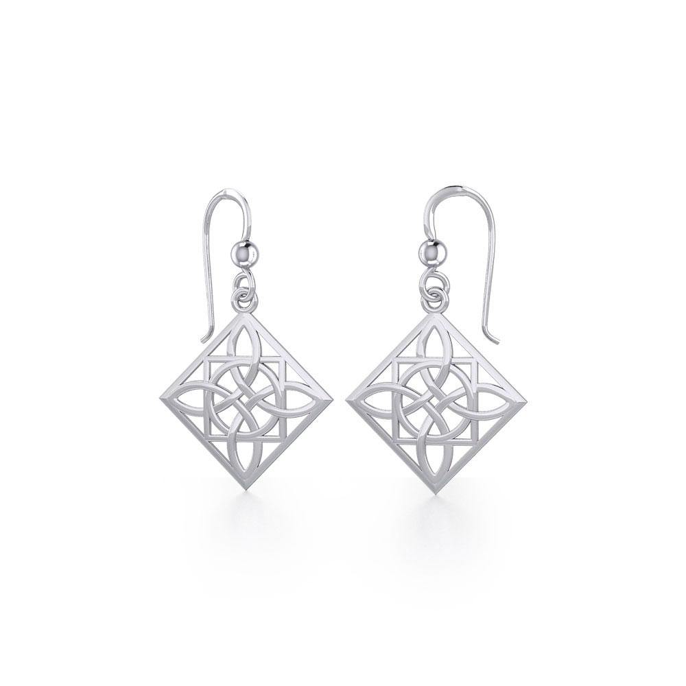 Celtic Knotwork Sterling Silver Earrings TE220