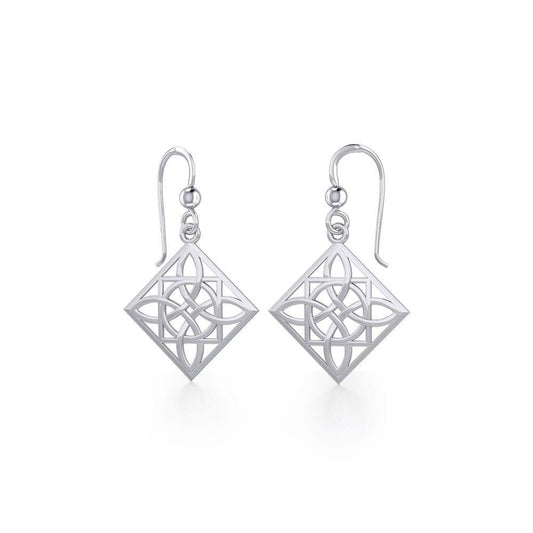 Celtic Knotwork Sterling Silver Earrings TE220