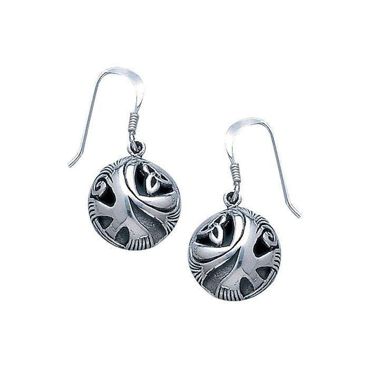 Celtic Trinity Sterling Silver Earrings TE2571