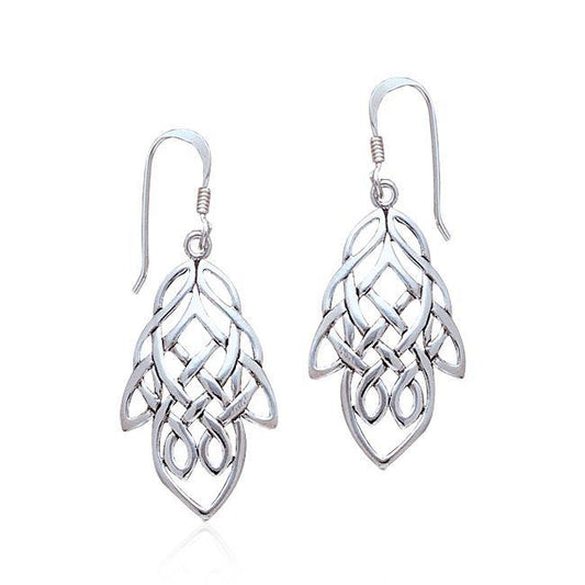 Celtic Knotwork Sterling Silver Earrings TE261