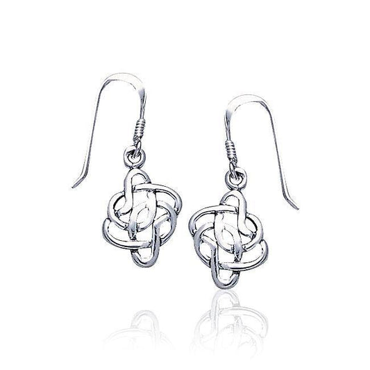Celtic Knotwork Sterling Silver Earrings TE445
