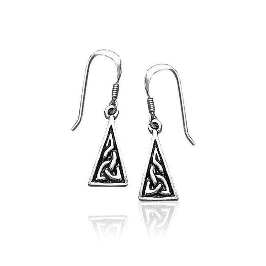 Celtic Knotwork Sterling Silver Earrings TE461