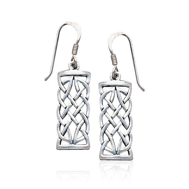 Celtic Knotwork Sterling Silver Earrings TE464