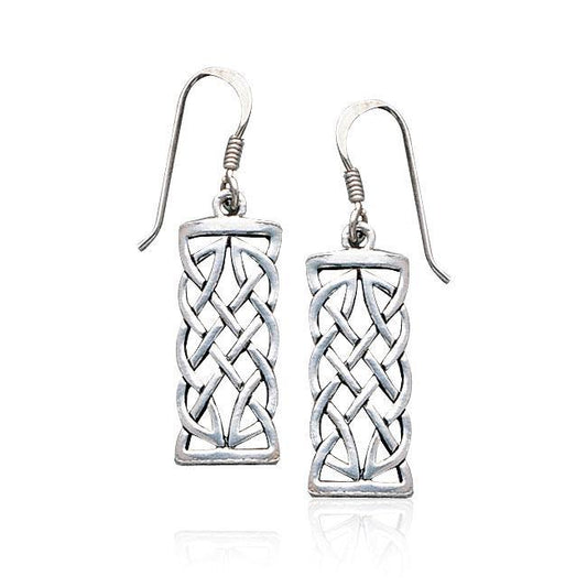 Celtic Knotwork Sterling Silver Earrings TE464