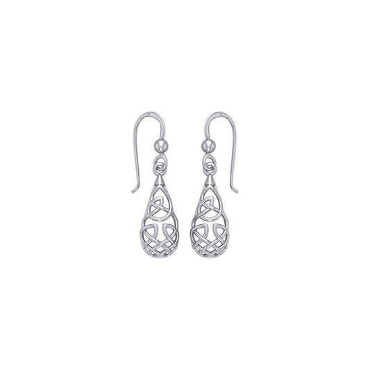 Celtic Knotwork Sterling Silver Earrings TE682