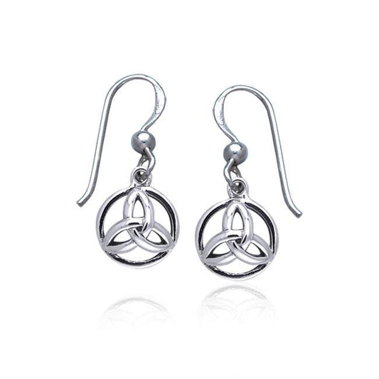 Celtic Triquetra Silver Earrings TER057